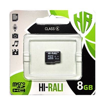  Зображення Карта пам`ятi MicroSDHC 8GB Class 4 Hi-Rali (HI-8GBSDCL4-00) 
